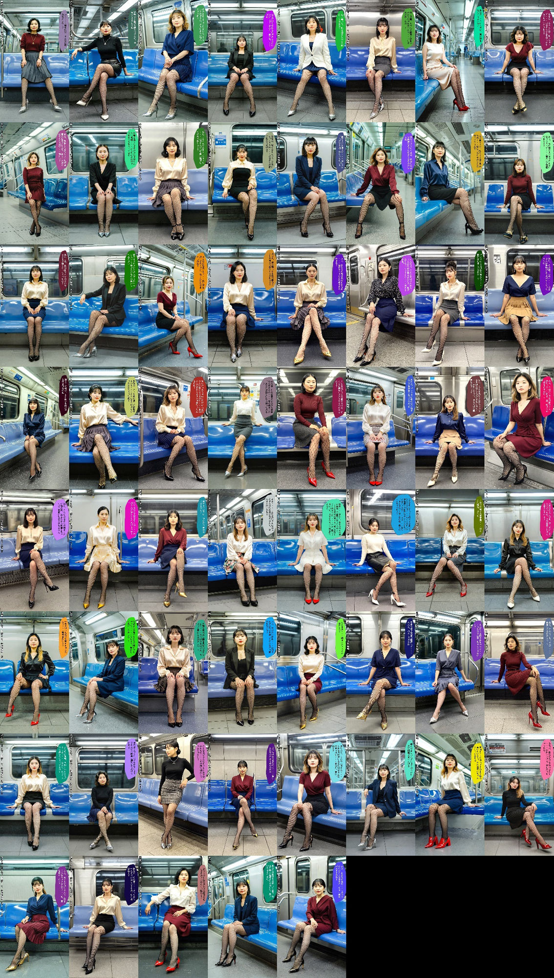 40代50代熟女の網タイツとパンプス〜電車内のフェチ地獄〜 vol.4 画像10