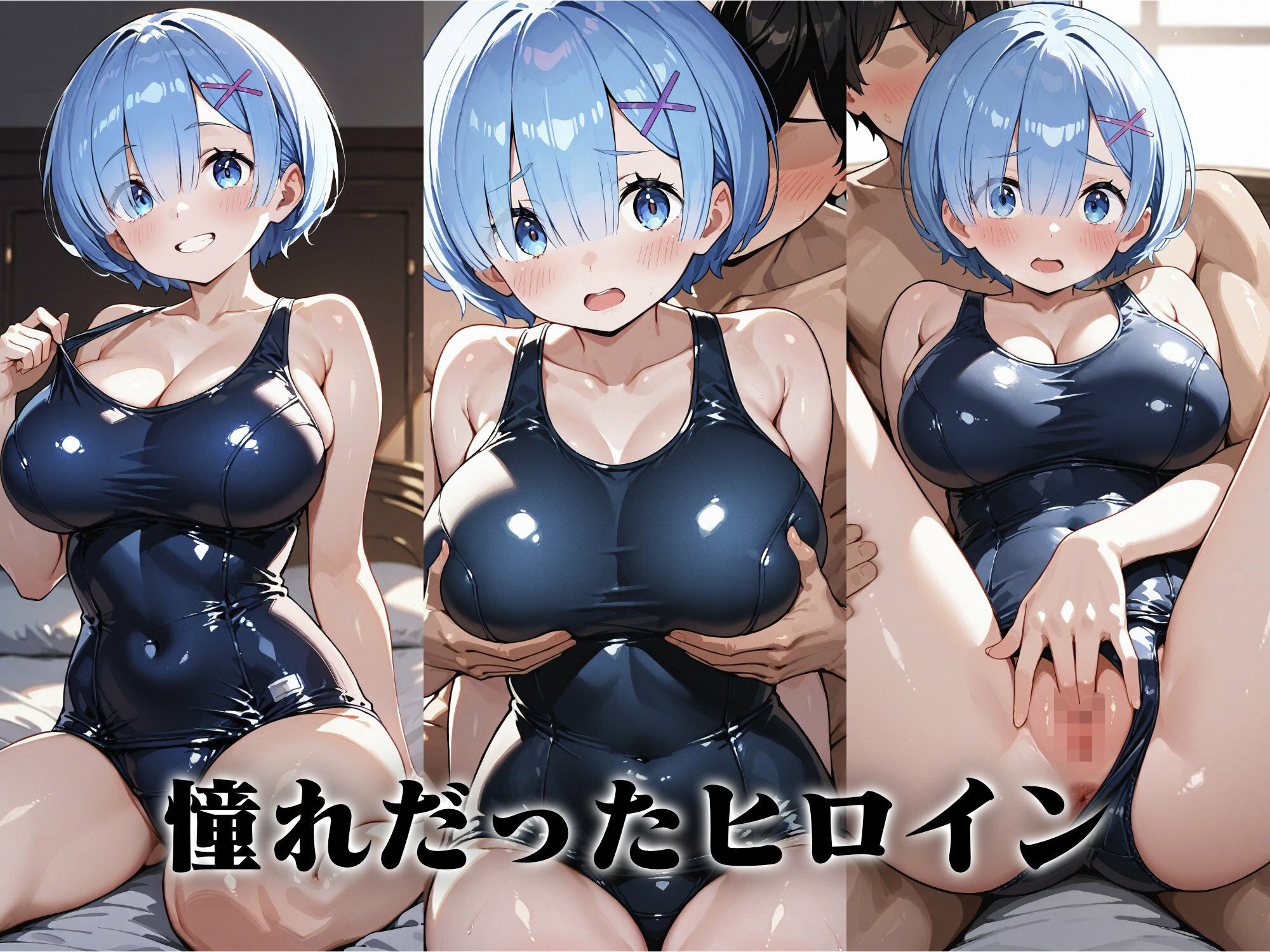 サンプル画像3:ヒロイン即えっち レ● スク水編(ものとーん) [d_644962]