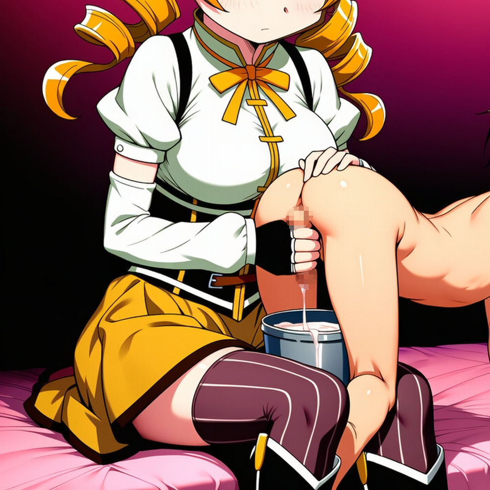 乳搾り手コキとバケツ6 画像1