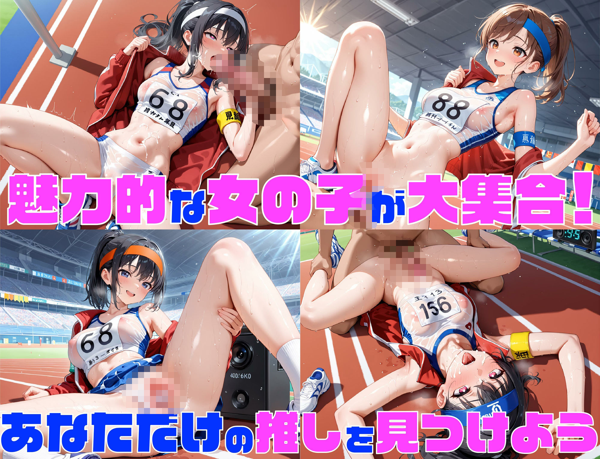 性欲学園 ヤリマン陸上部編 〜ユニフォーム姿の女の子と乱行セックス大会！〜 あいびーくらぶ エロ画像3