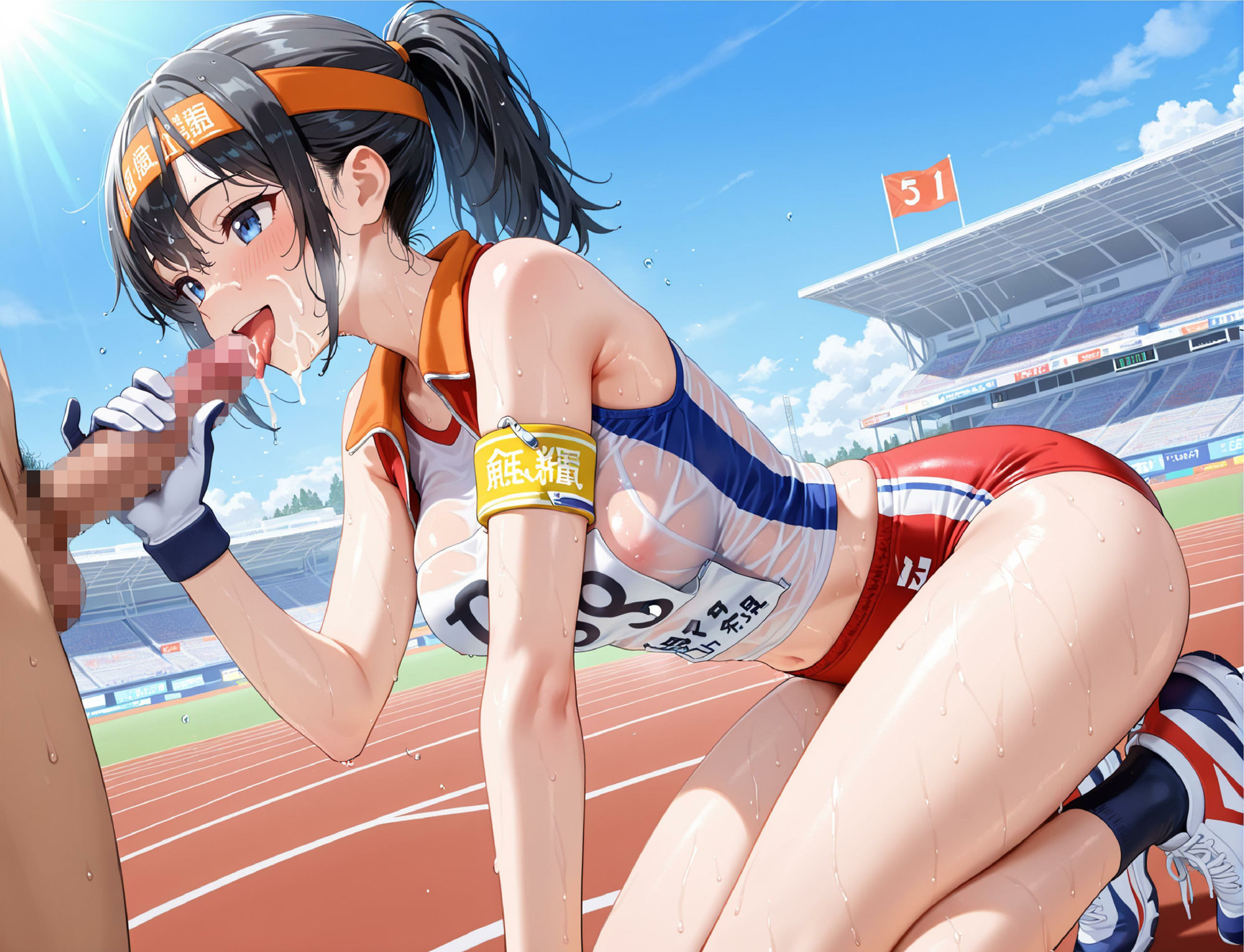 性欲学園 ヤリマン陸上部編 〜ユニフォーム姿の女の子と乱行セックス大会！〜 あいびーくらぶ エロ画像8
