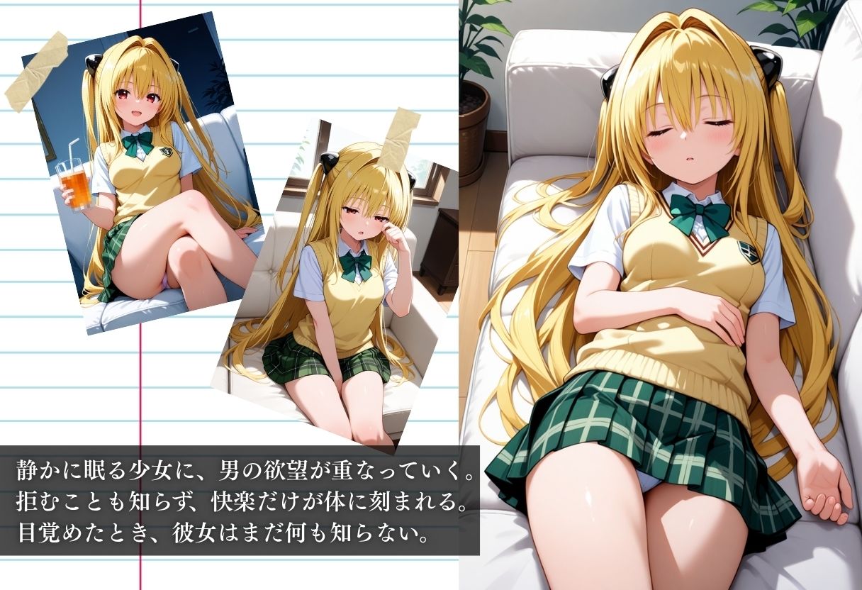 サンプル画像1:昼寝中の金色の闇、睡眠姦されイキまくる。目を覚ました頃には手遅れだった、、(NEXTAI) [d_645119]