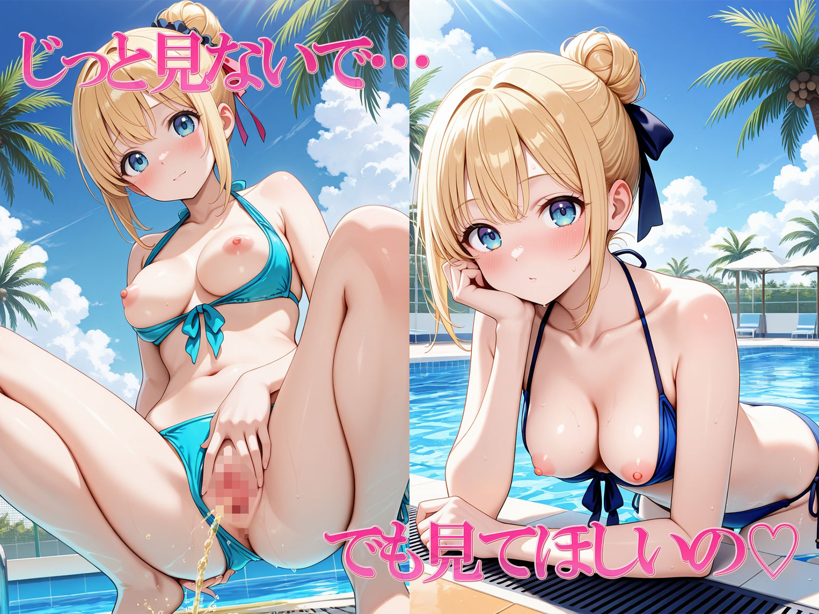 サンプル画像2:金髪美女の淫らな誘惑(巨乳の園) [d_645136]