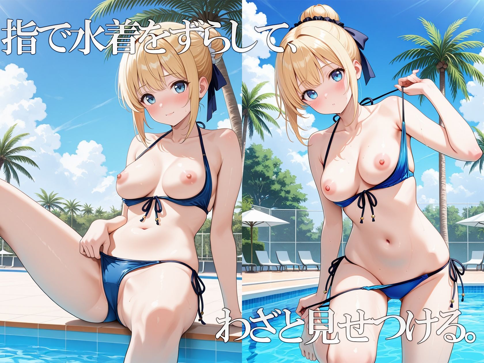 サンプル画像4:金髪美女の淫らな誘惑(巨乳の園) [d_645136]