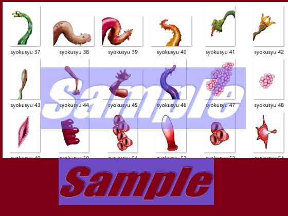 サンプル画像4:同人制作お助け素材「触手だらけ」(絵喜祭人) [d_645225]