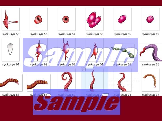 サンプル画像5:同人制作お助け素材「触手だらけ」(絵喜祭人) [d_645225]
