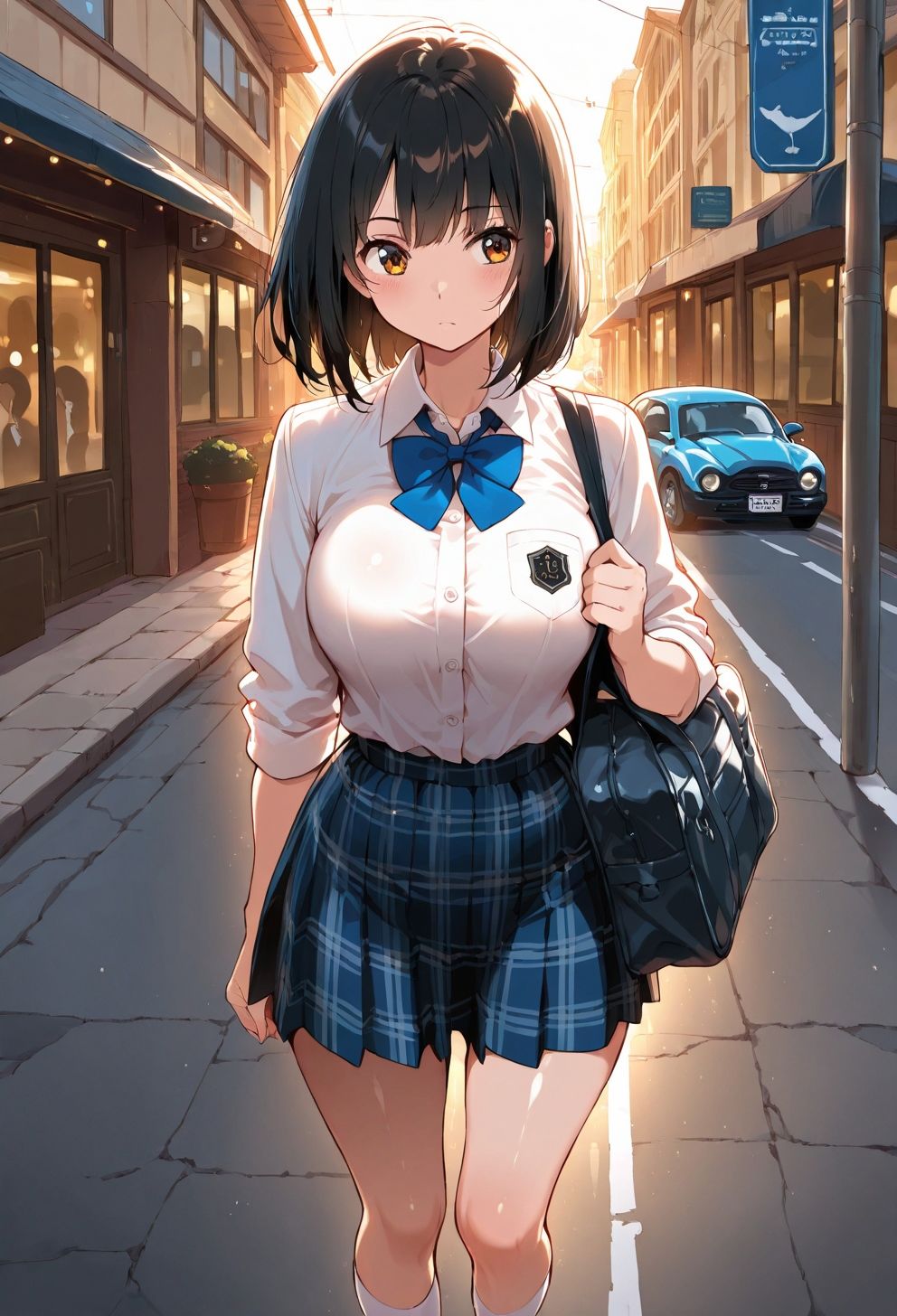 街行く巨乳ちゃんを性開発 画像1