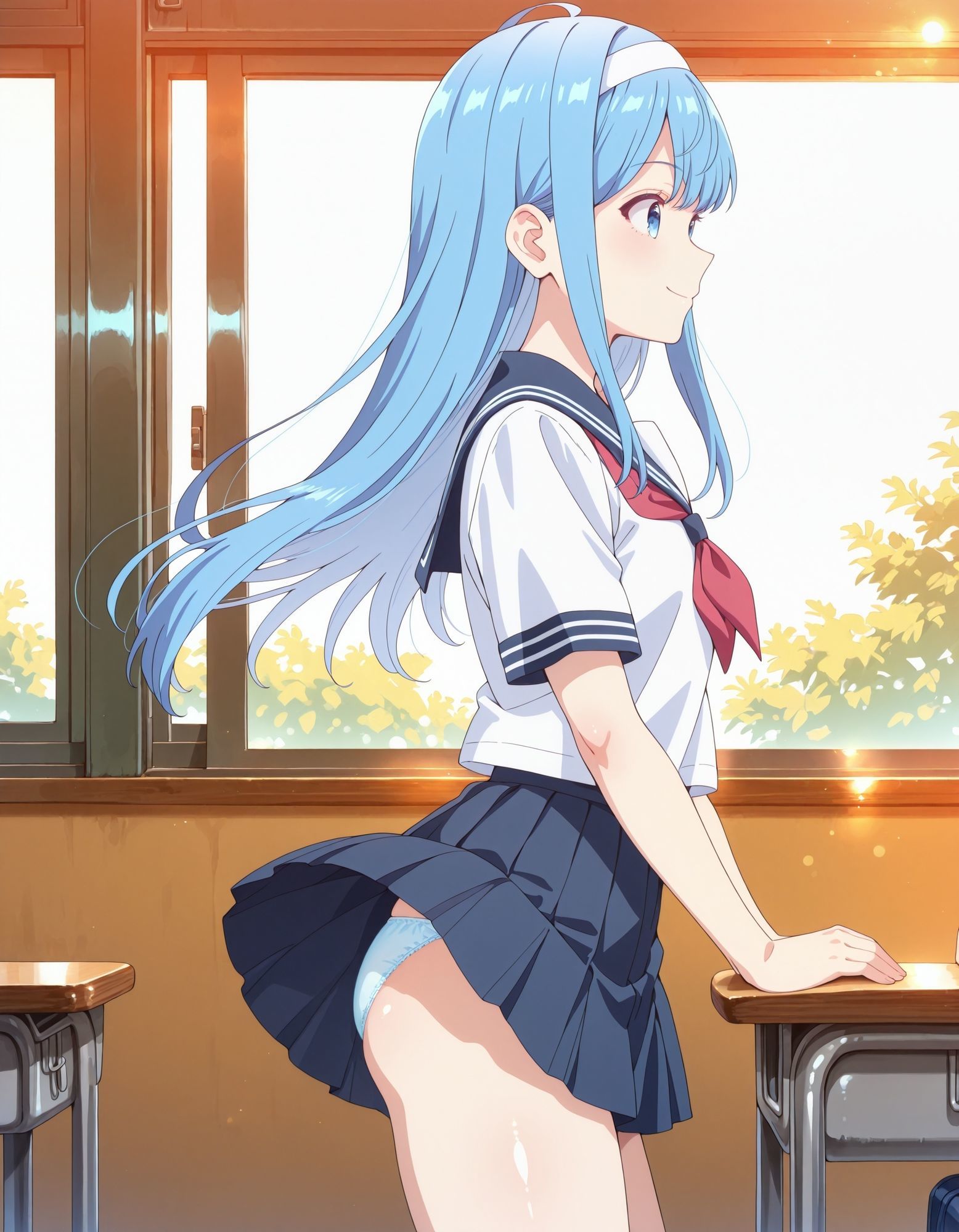 犬〇日葵のパンチラ〜セーラー編〜 画像8