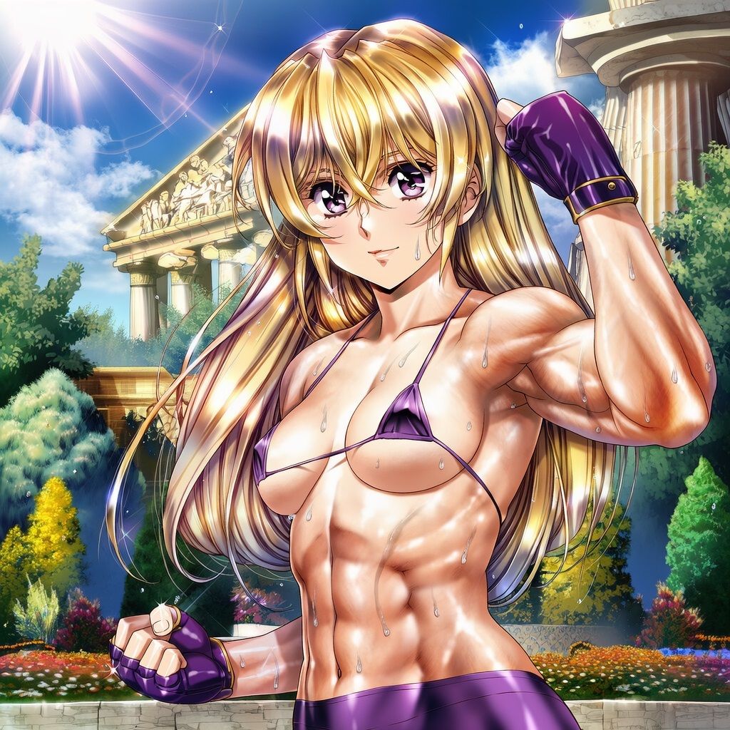 サンプル画像4:神殿のレスラー達(cvhiryuu) [d_645536]