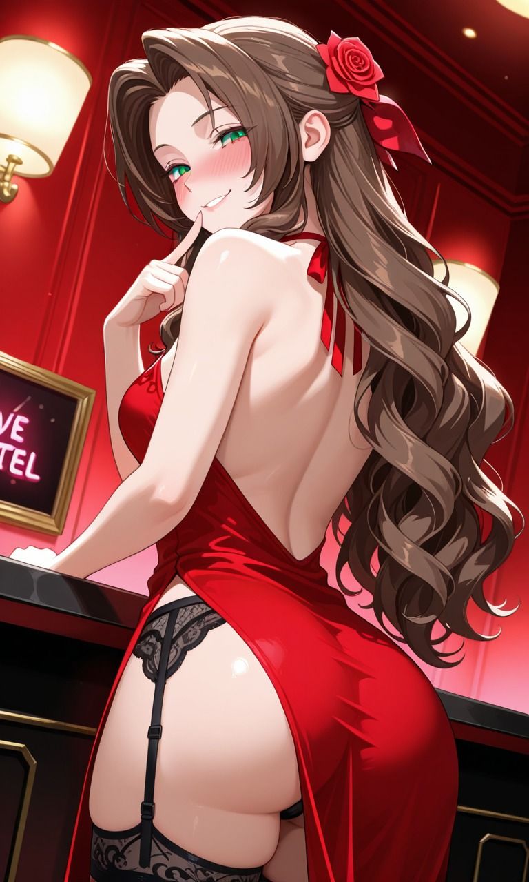 【FF7】ティファ・エアリス・ユフィ 〜アヘ顔中出し堕ちセックスCG集〜 ｜ パンチラ・パイズリ・尻コキ・中出し 画像5