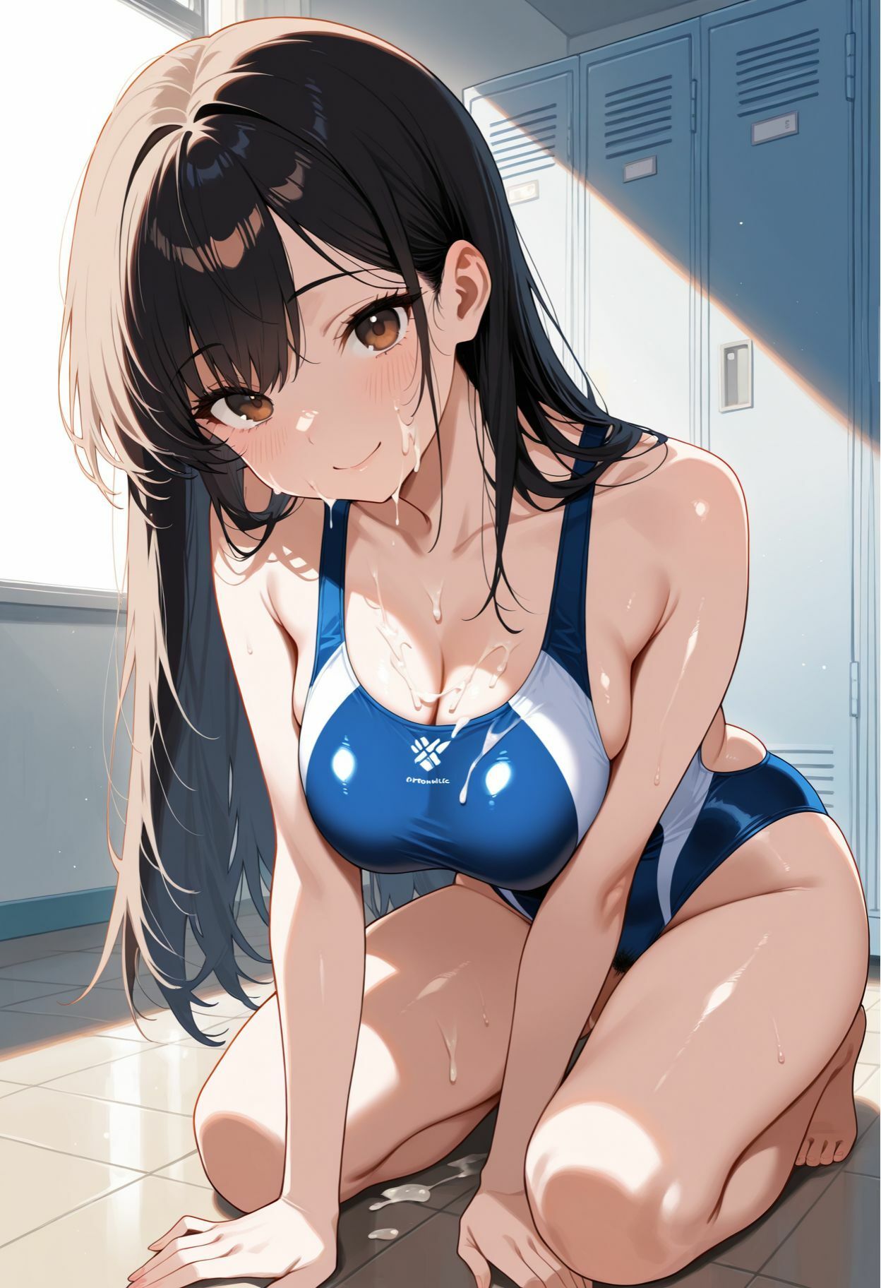 水泳部中出しハメ撮り〜更衣室で汗だくエッチ〜 画像1