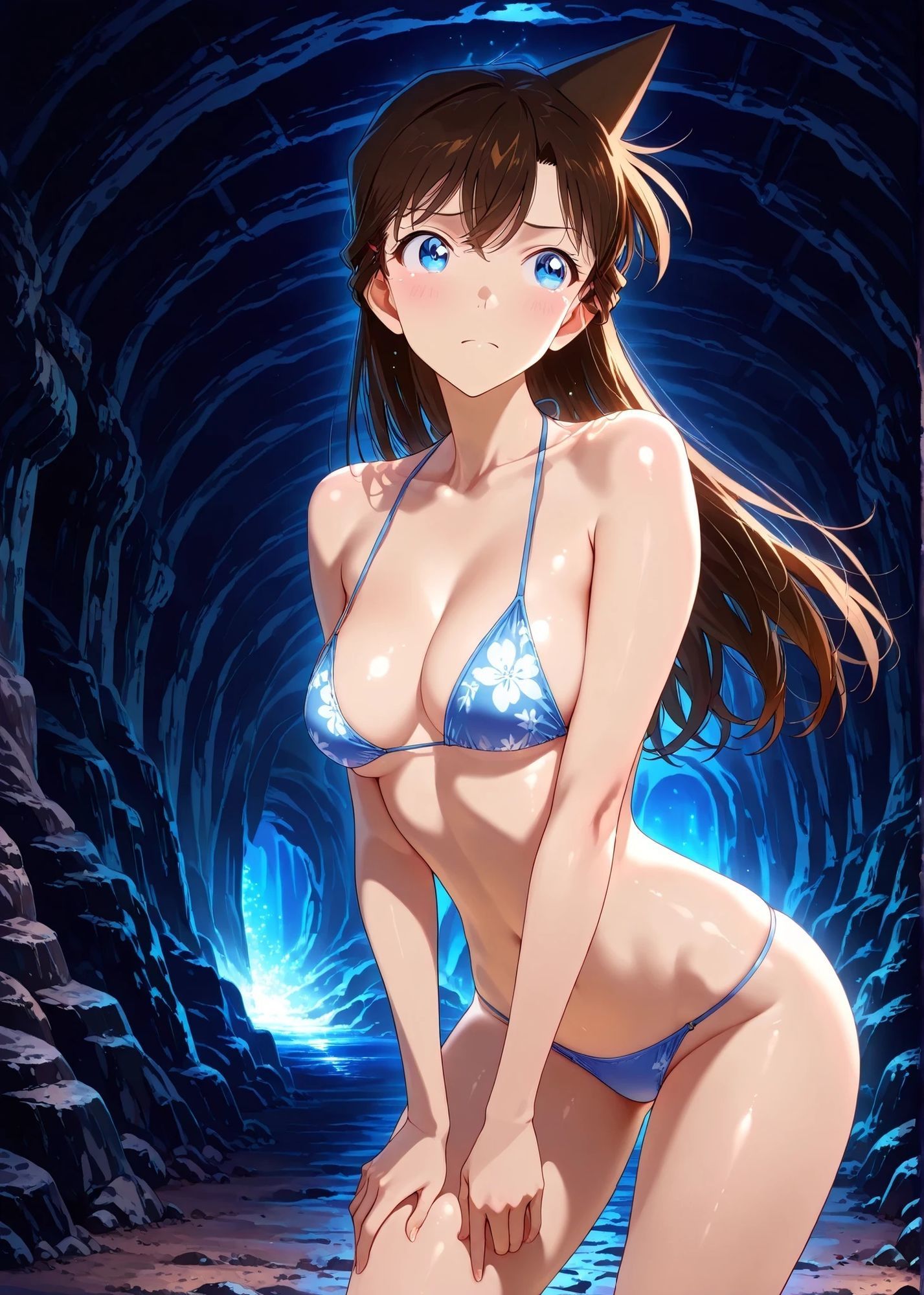 毛〇蘭 ビーチにったら触手に襲われた。(150枚) 画像3