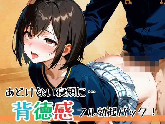 サンプル画像5:野球キャプテンとマネージャーの秘密の関係！無防備に眠ってあどけない寝顔に背徳感でフル勃起…。勝手に中出しして性学習を実践してみたら、お互い興味あって彼氏よりも先に種付け完了〜(秘密のteruteru88) [d_645653]