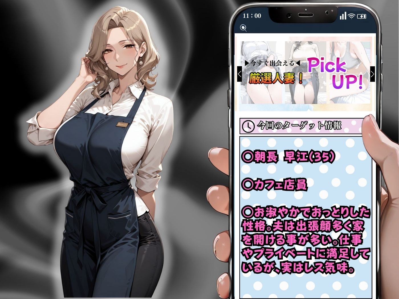 サンプル画像2:肉感人妻種付け〜愛想良いカフェ店員を背徳感じる中出しセックス〜(ワーテルLab) [d_645682]