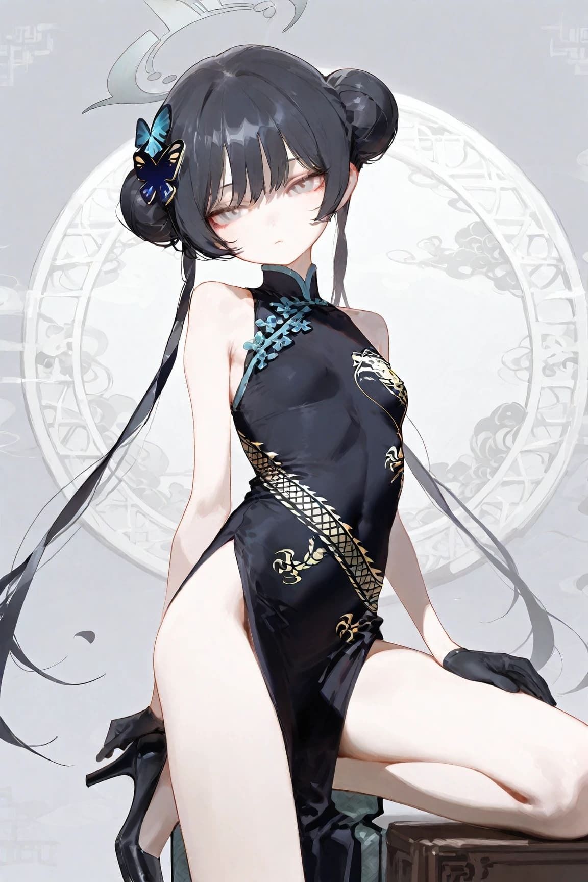 竜〇〇さき「雨に濡れるきさき、紫陽花の下で」 画像1