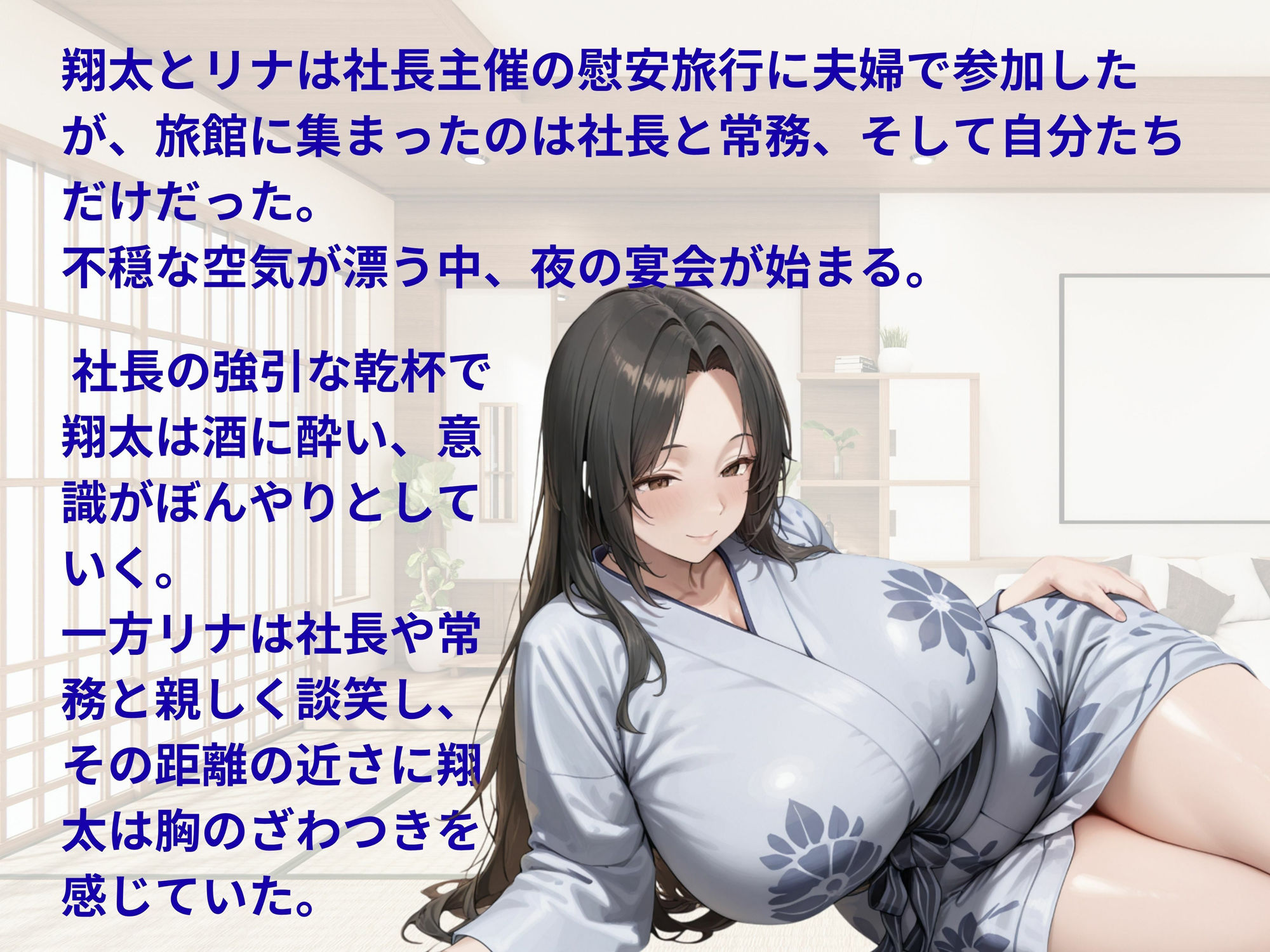 サンプル画像2:慰安旅行NTR  性欲を持て余した会社の上司に妻が…(パンプキンちゃん) [d_645770]