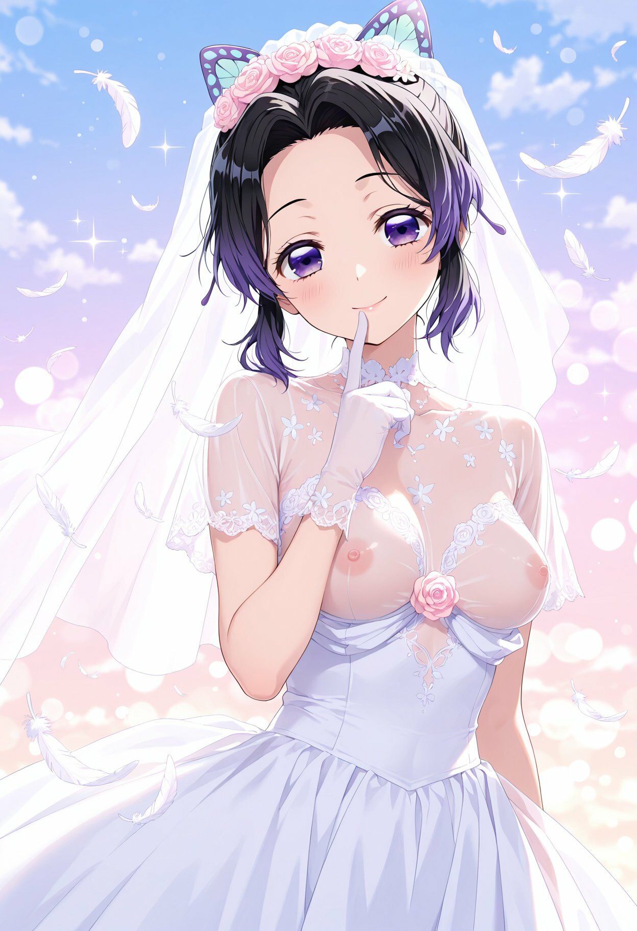 サンプル画像4:【鬼◯の刃】夢色ウェディング – しのぶ・蜜璃・カナヲの祝福 -(club_medusa) [d_645842]