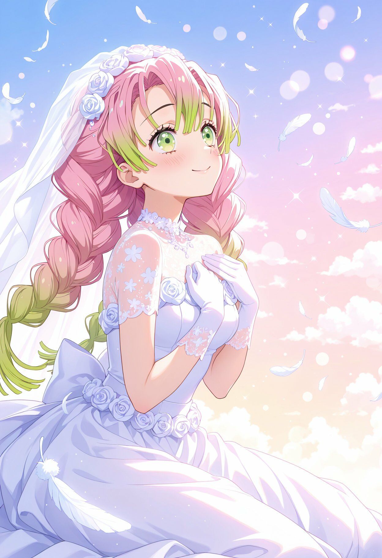 サンプル画像5:【鬼◯の刃】夢色ウェディング – しのぶ・蜜璃・カナヲの祝福 -(club_medusa) [d_645842]