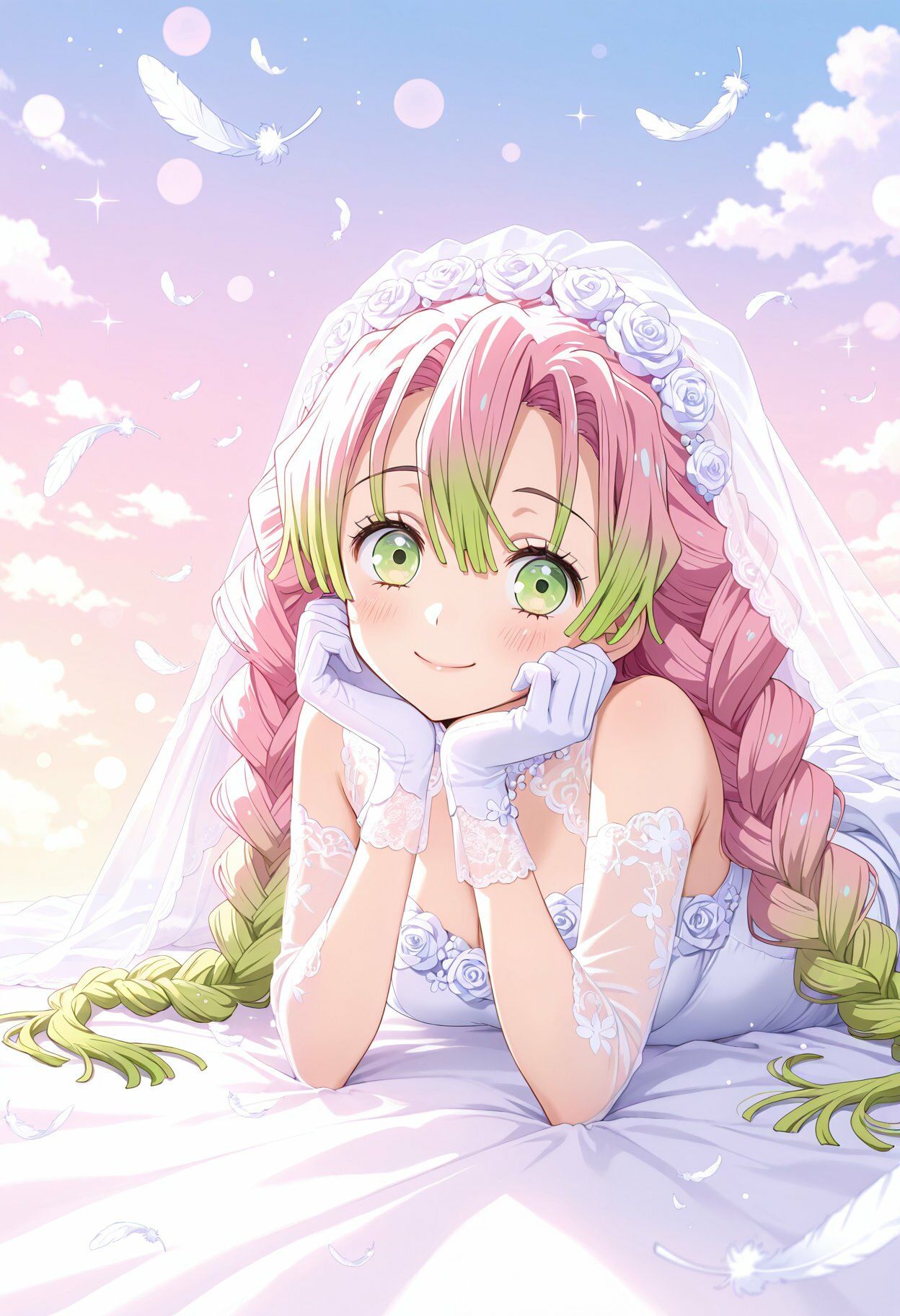 サンプル画像6:【鬼◯の刃】夢色ウェディング – しのぶ・蜜璃・カナヲの祝福 -(club_medusa) [d_645842]