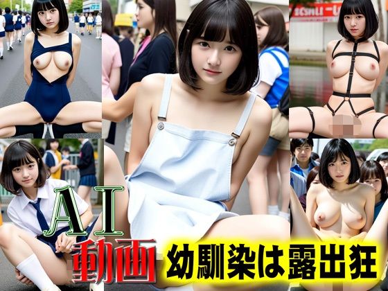 AI動画幼馴染は露出狂