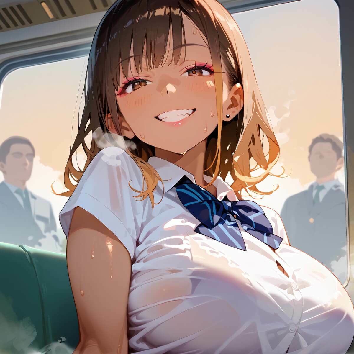 サンプル画像1:ギャルだらけの最強！満員電車！4・190枚(ミステリと喫茶店) [d_646001]