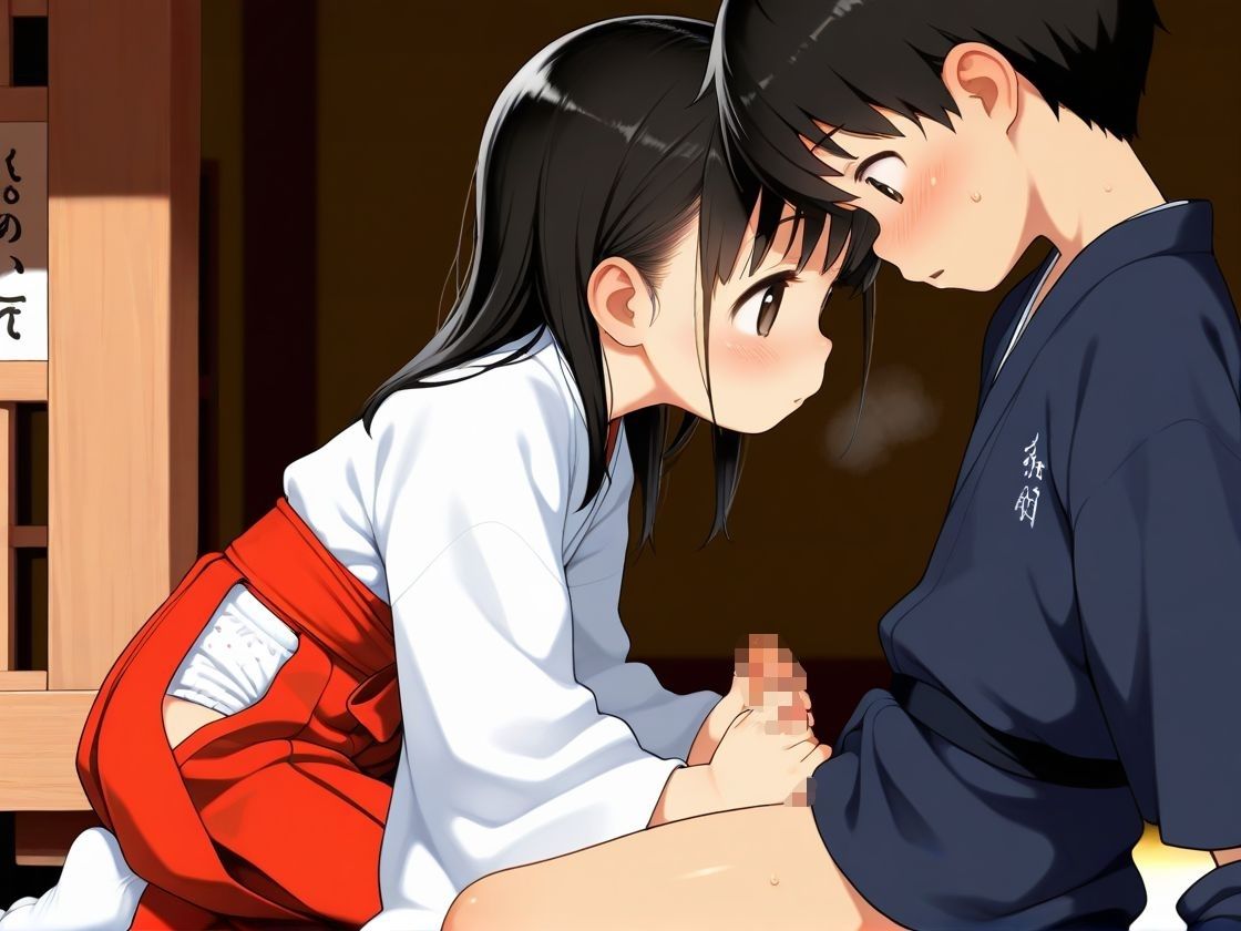 ちっぱい巫女ちゃんの初体験1