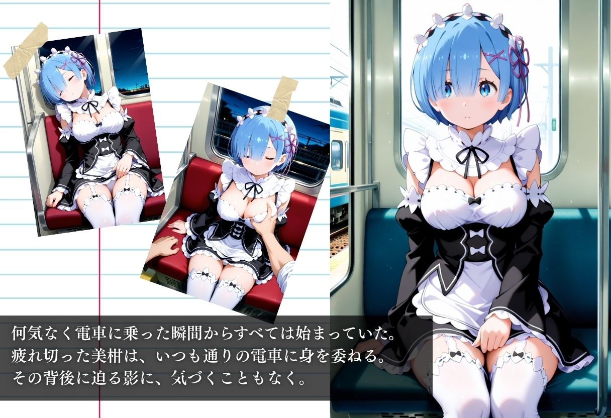 サンプル画像1:痴●電車NTR レム 痴●常習の男に犯●れ孕ませられる(NEXTAI) [d_646068]