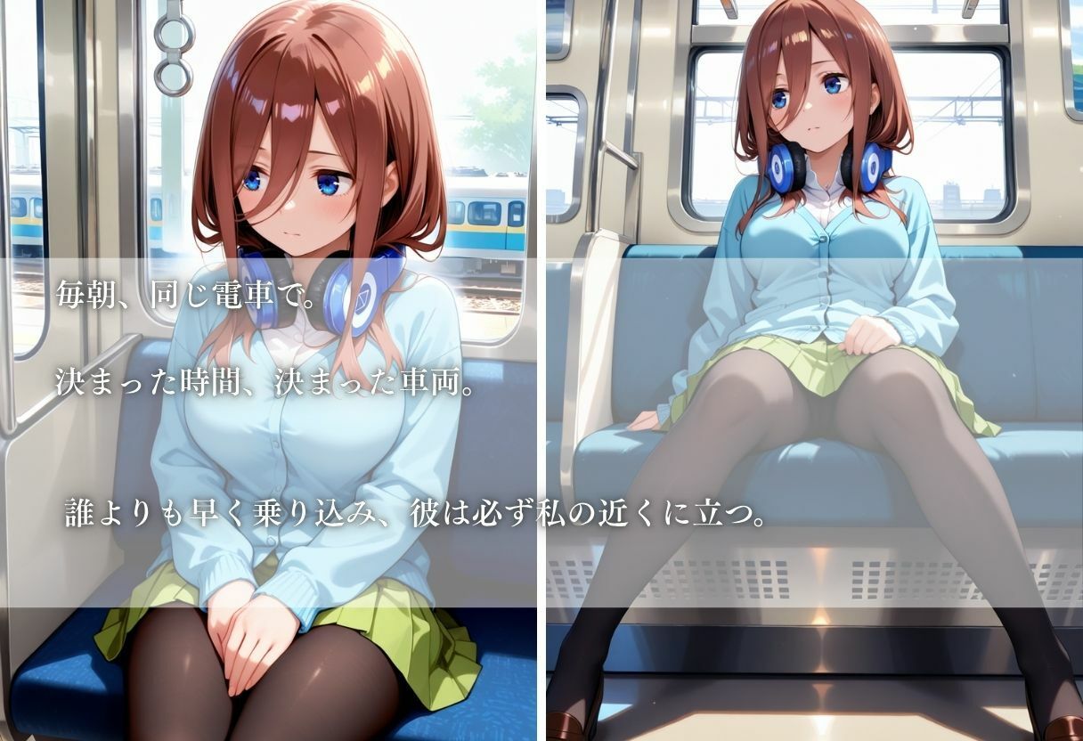 サンプル画像1:電車痴●され、妊娠した件〜中野三玖編〜(REBASE26) [d_646078]