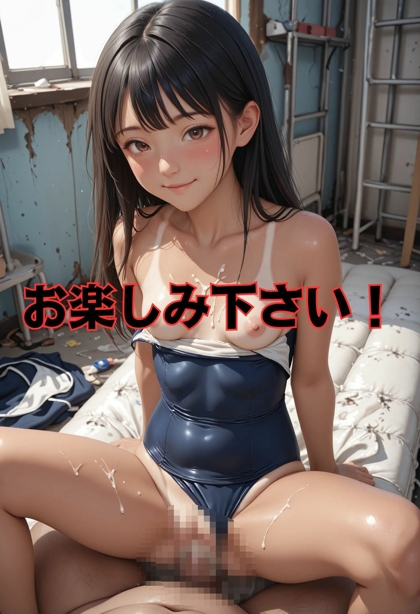 日焼け少女が廃墟で  その後の少女は… 非実在少女製作所 エロ画像9