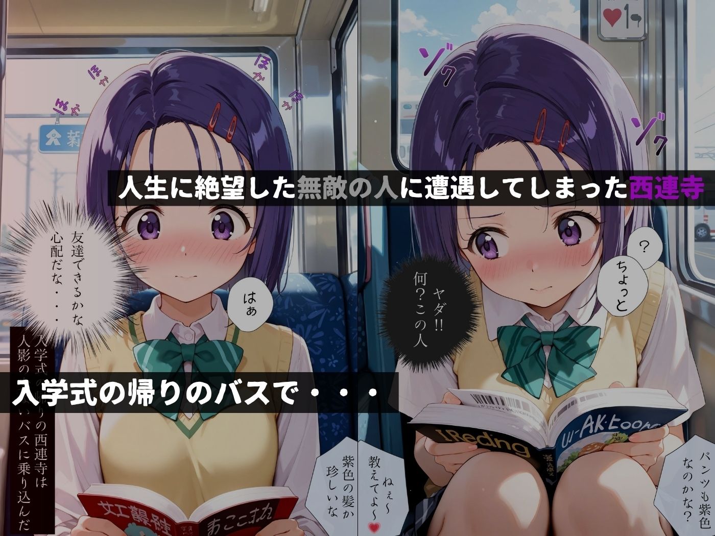 サンプル画像1:痴●バス〜無敵の人に犯●れた女子●生達〜西●寺春菜編(violence  boy) [d_646117]