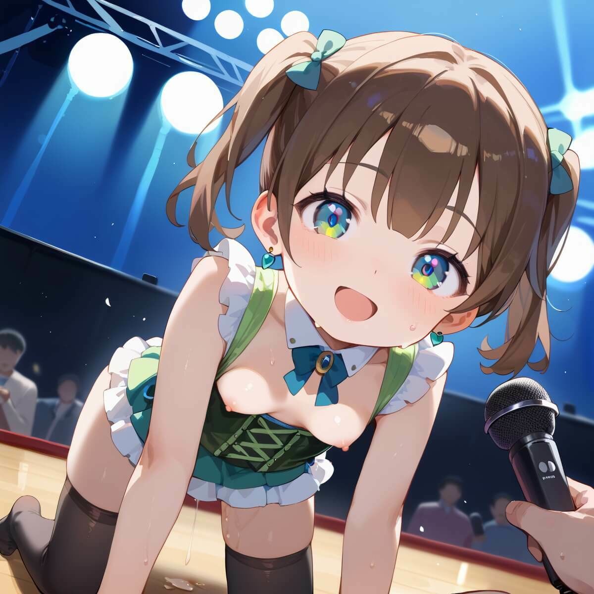 【ウミネコ店】※生成画像に加筆修正を加えた作品となります『ちっぱいアイドルエッチすぎるファンサ★230枚』10