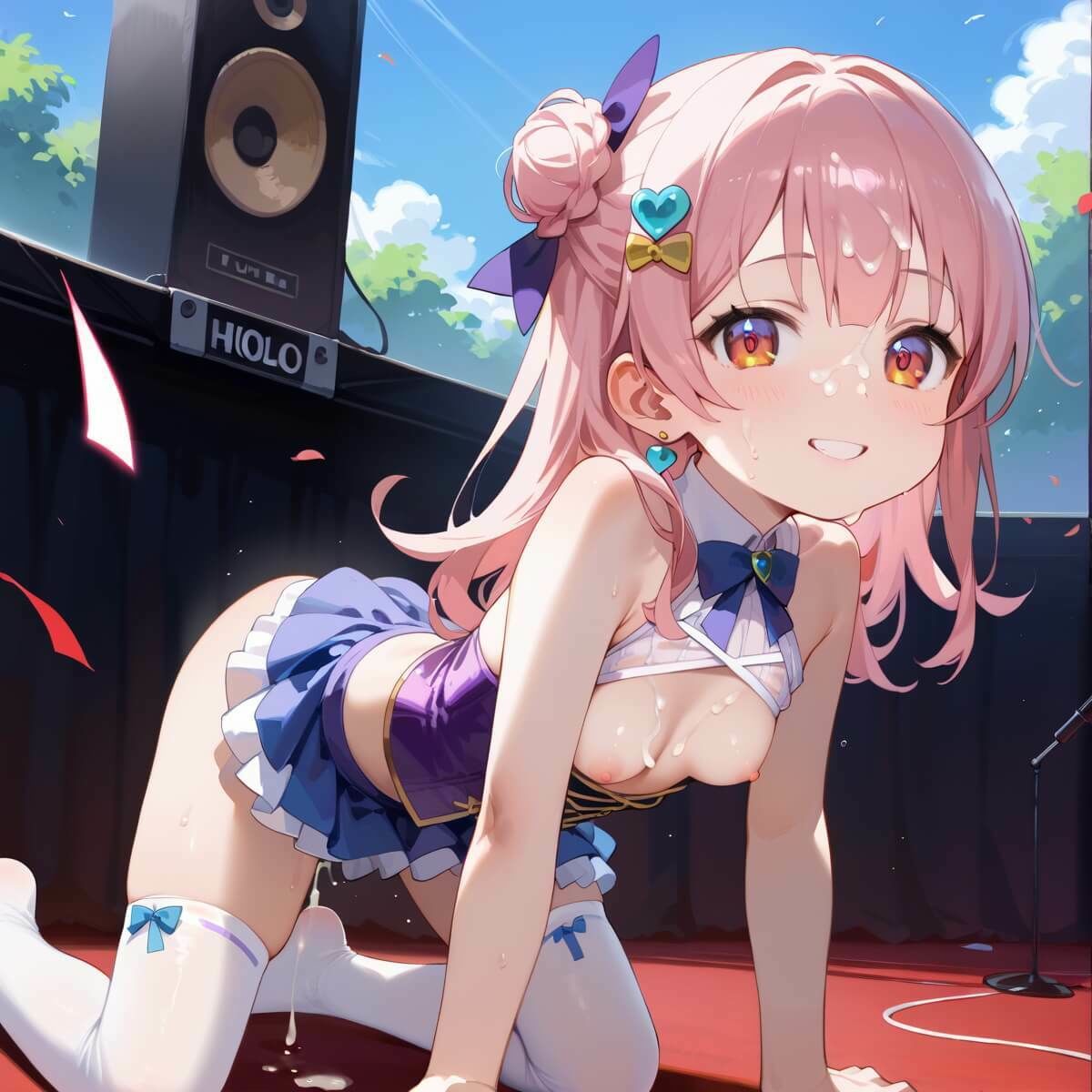 ちっぱいアイドルエッチすぎるファンサ2★230枚 サンプル画像 7