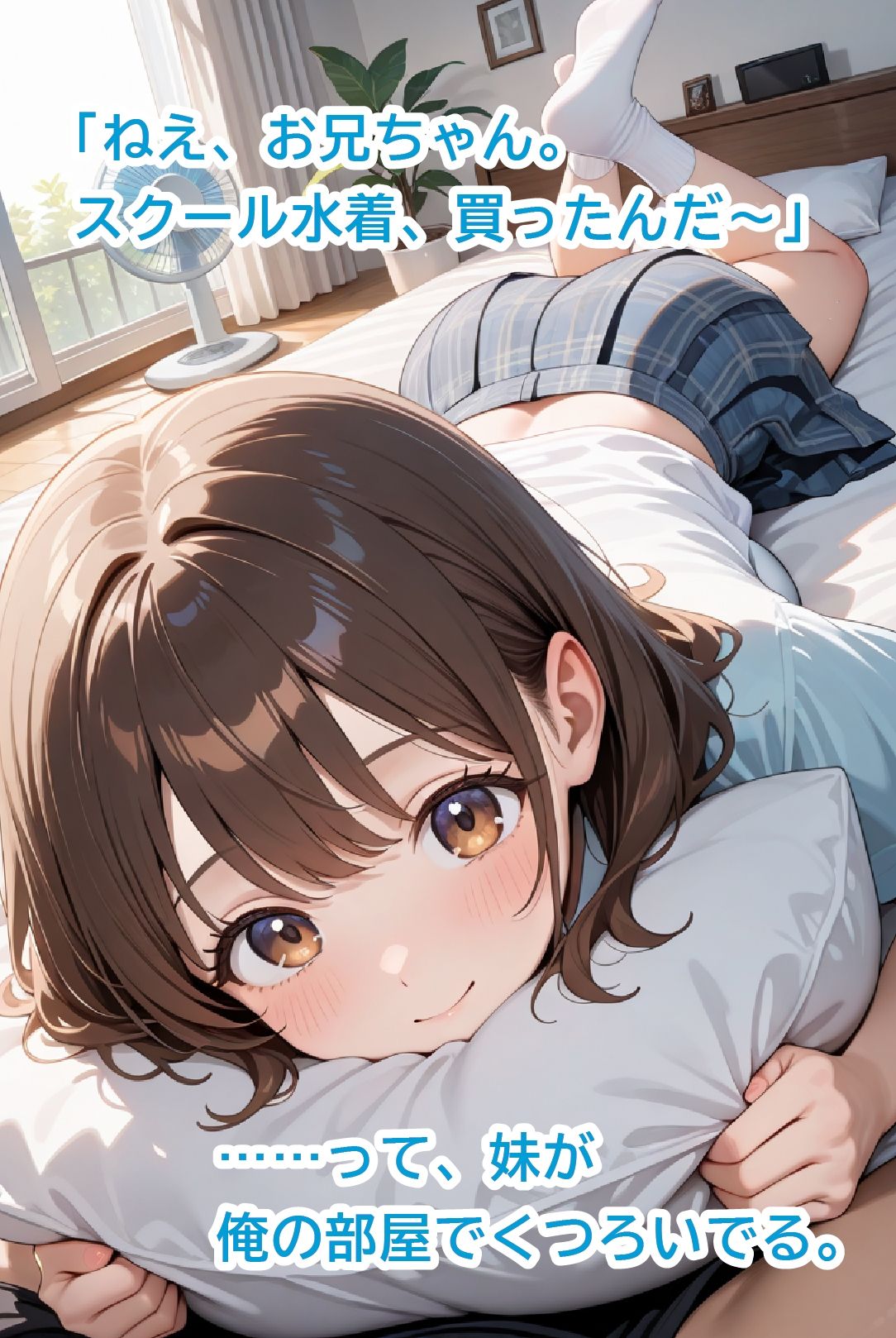 スク水妹に中出し中 画像1