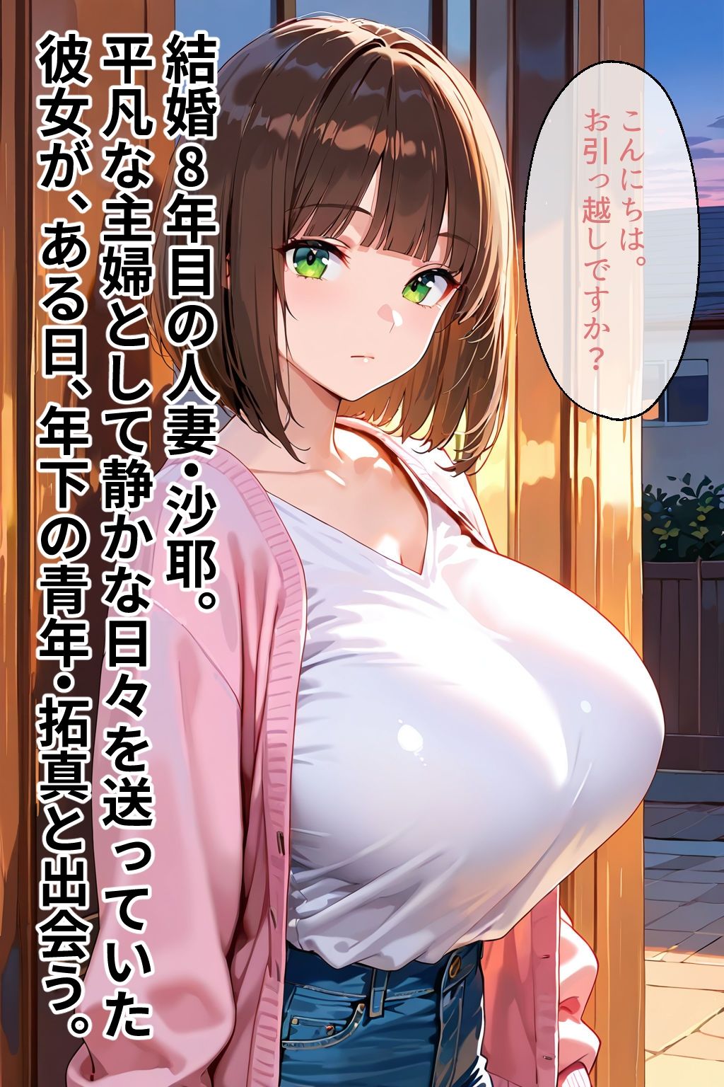 俺の隣に住む人妻は、誰よりも淫らだった 画像1