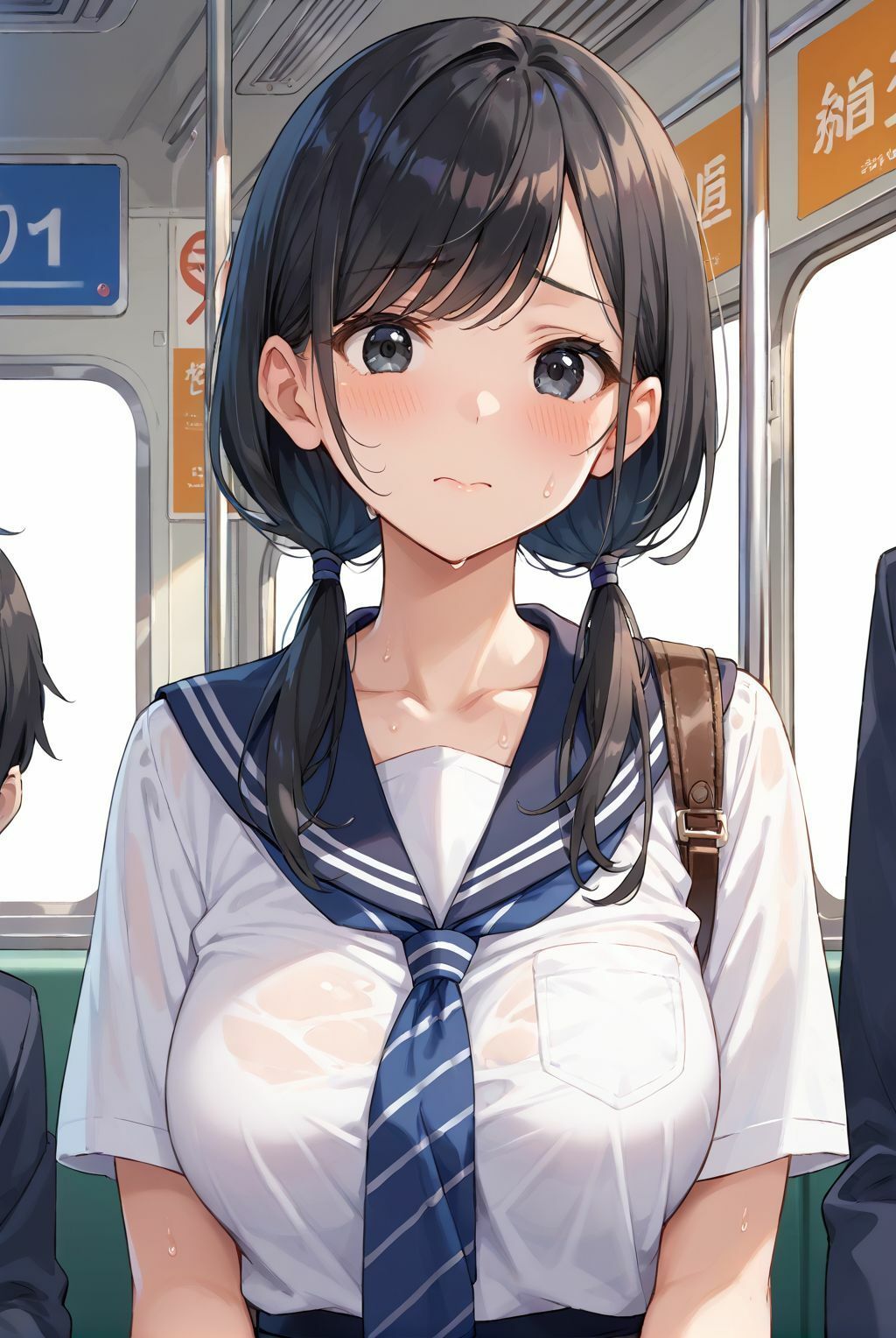 揺れる電車で無抵抗なあの子を孕ませた 画像1