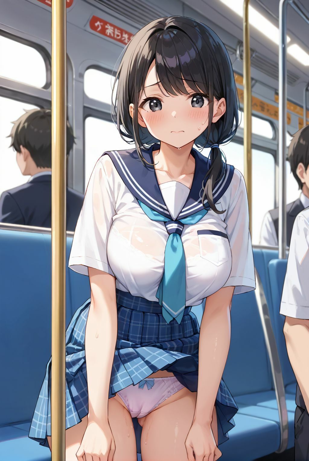 揺れる電車で無抵抗なあの子を孕ませた 画像3