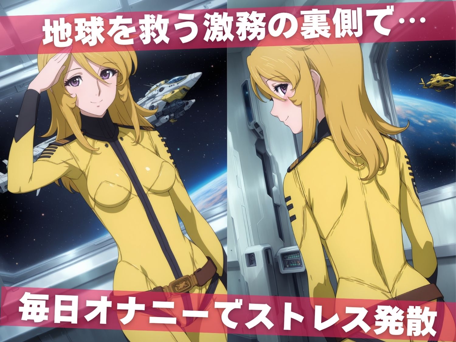 サンプル画像1:オナニー覗かれ寝取られて  宇宙戦艦ヤ●ト 〜 宇宙編 〜 おじさんに暴かれた秘密(既読スルーのその後で) [d_646308]