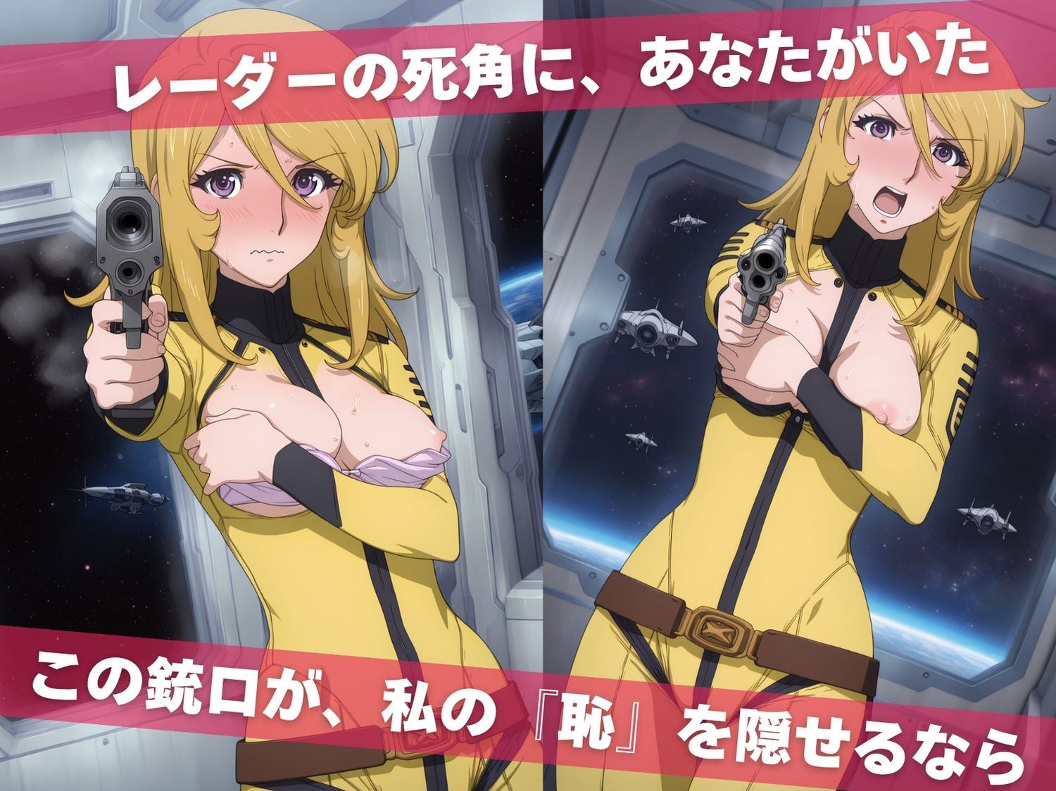 サンプル画像4:オナニー覗かれ寝取られて  宇宙戦艦ヤ●ト 〜 宇宙編 〜 おじさんに暴かれた秘密(既読スルーのその後で) [d_646308]