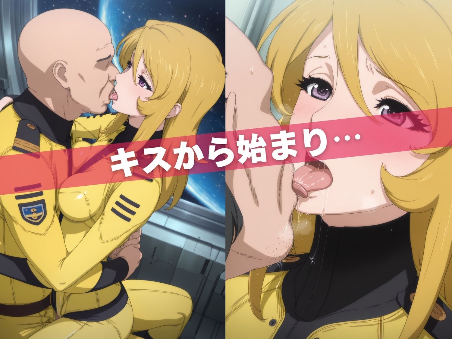 サンプル画像6:オナニー覗かれ寝取られて  宇宙戦艦ヤ●ト 〜 宇宙編 〜 おじさんに暴かれた秘密(既読スルーのその後で) [d_646308]