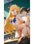 正体がバレて同級生に犯●れるセーラー●ーム5人組
