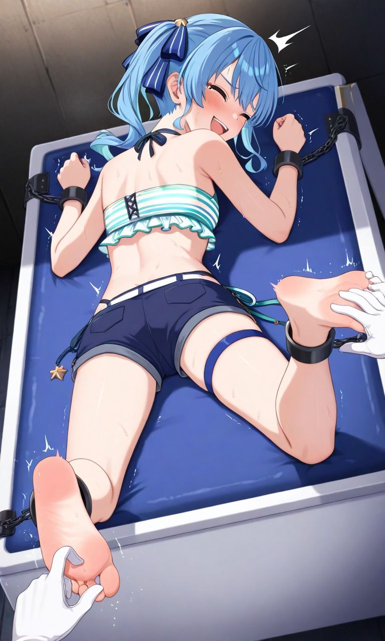 サンプル画像4:星〇すいせいくすぐり集(AI tickling) [d_646400]