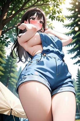 サンプル画像2:ソロキャン女子のアウトドアオナニー 〜無人テントはイキ放題〜(フエラムネ出版) [d_646531]