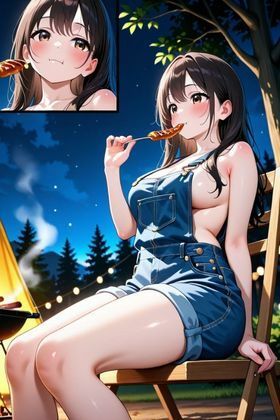 サンプル画像3:ソロキャン女子のアウトドアオナニー 〜無人テントはイキ放題〜(フエラムネ出版) [d_646531]