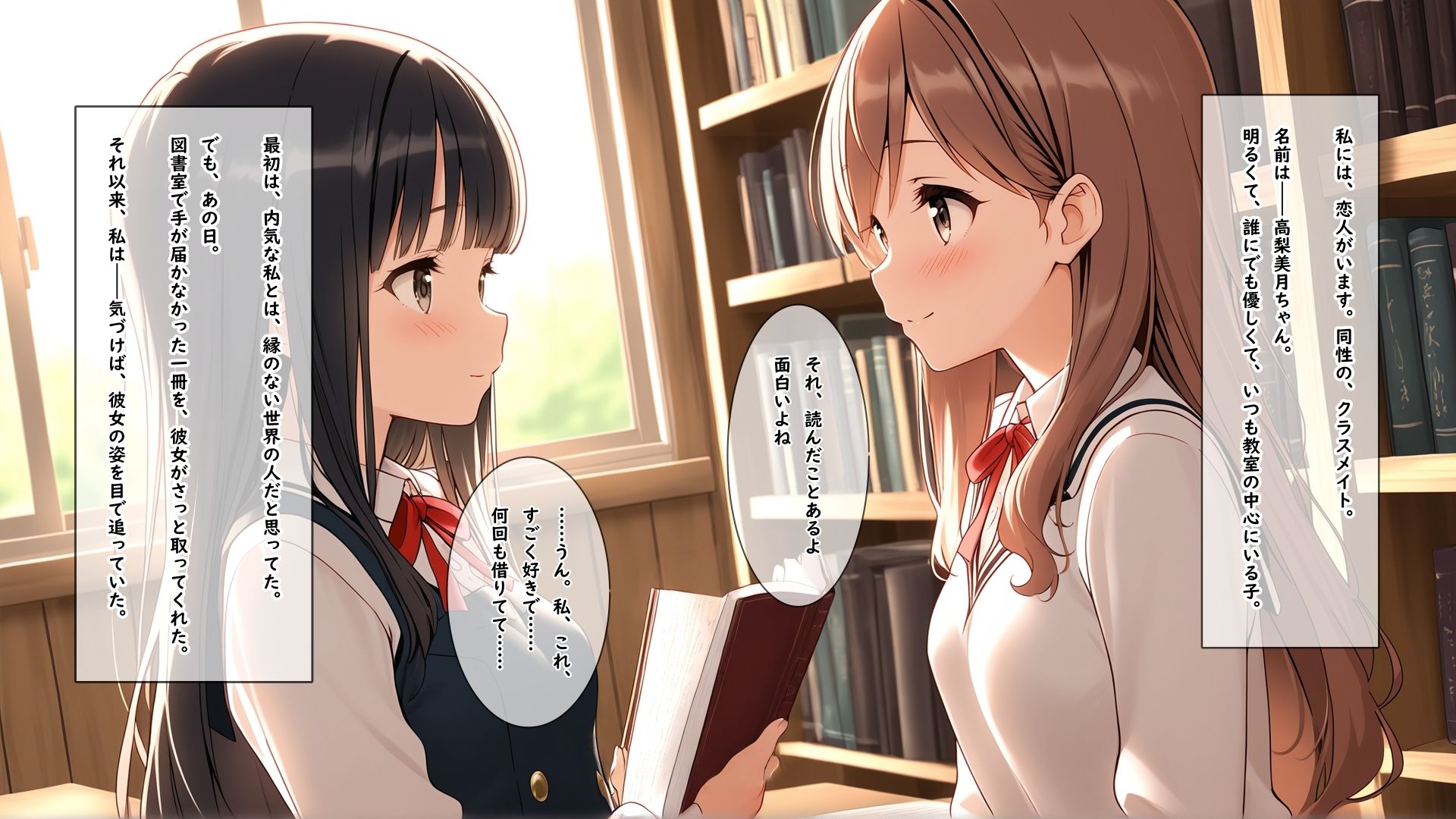 サンプル画像1:両想いになった大好きな同性の友達に性感帯を激しくクチュクチュされて何回イってもやめてもらえない女の子(女の子だけの世界) [d_646791]