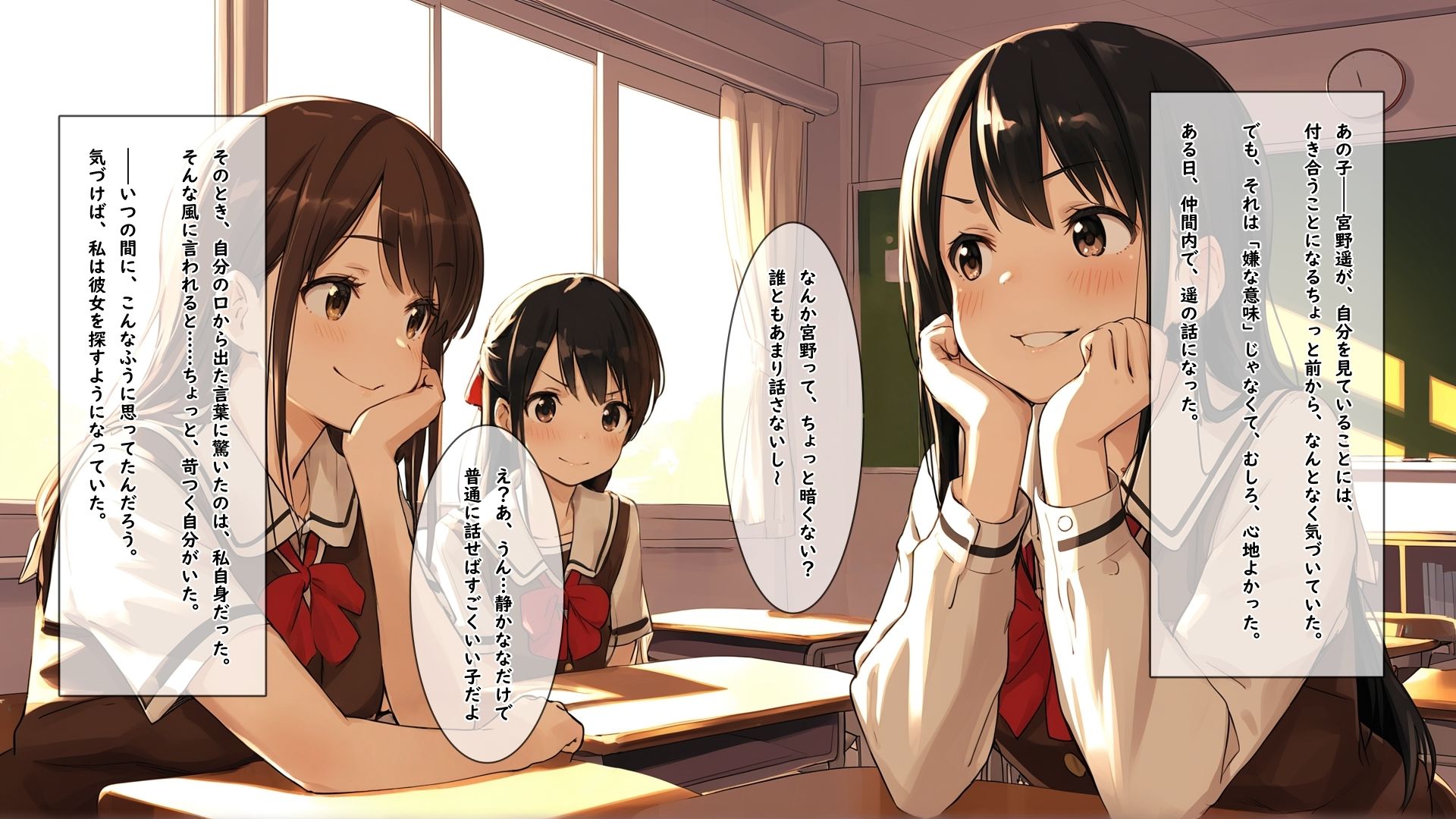 サンプル画像5:両想いになった大好きな同性の友達に性感帯を激しくクチュクチュされて何回イってもやめてもらえない女の子(女の子だけの世界) [d_646791]