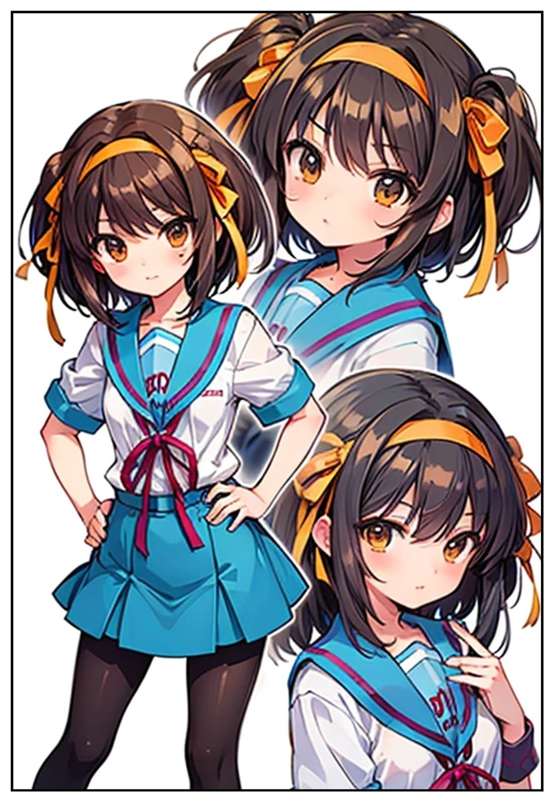 サンプル画像3:アニコスへようこそ！涼宮ハ〇ヒなジト目ダウナー少女の憂鬱(百円本舗) [d_646885]