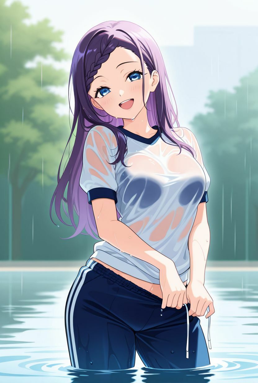 サンプル画像3:『濡れ透け図鑑 – 体育着編 C組』〜ゆるっとのんびりな女の子たち〜(月夜にだけ許されること) [d_646899]