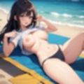 夏だ、ビーチだ、水着だ、おっぱいだ！！（セリフなし  AIイラスト集）