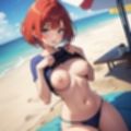 夏だ、ビーチだ、水着だ、おっぱいだ！！（セリフなし  AIイラスト集）