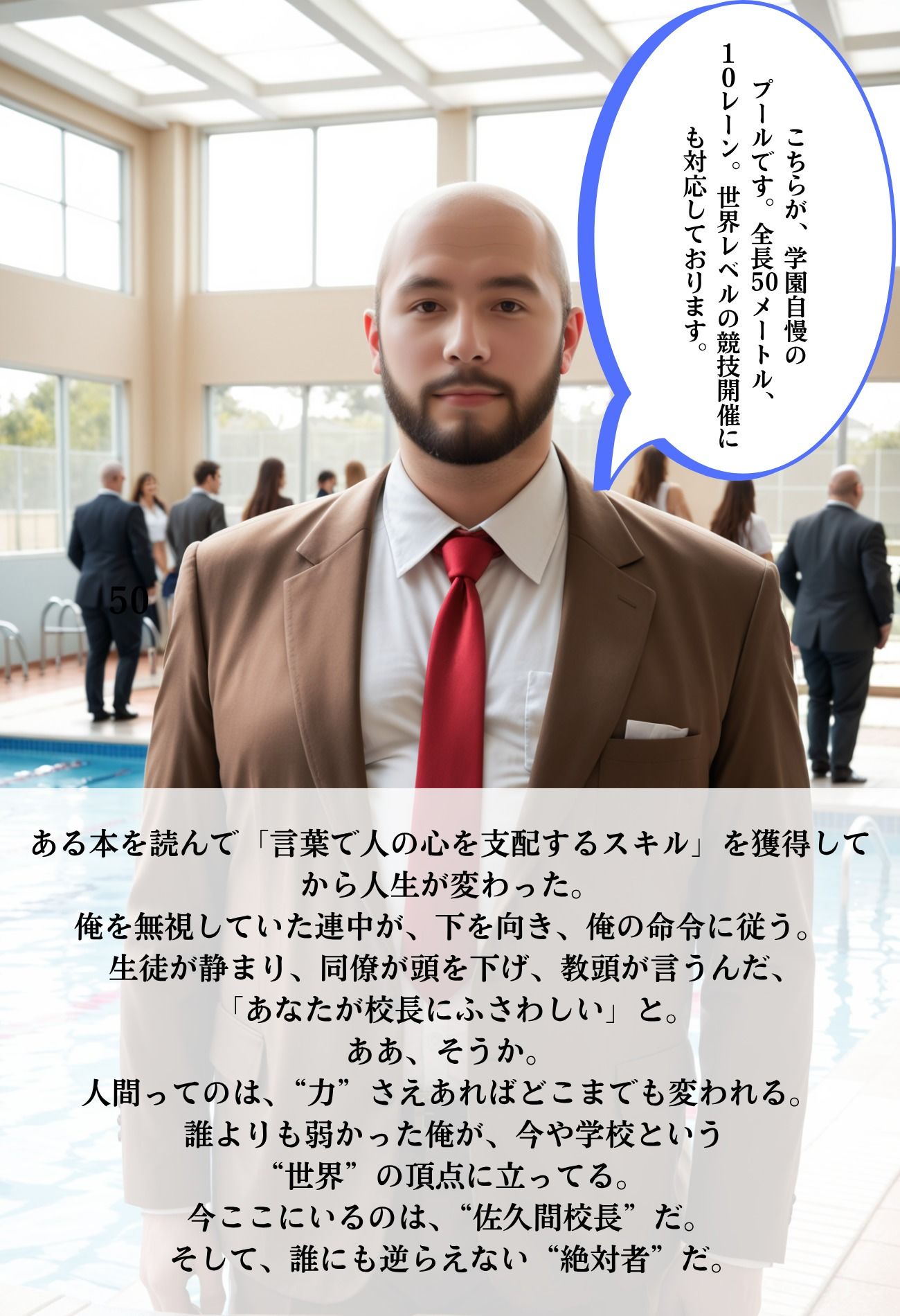 サンプル画像2:催淫洗脳        水泳強化選手        教育的指導(シロウトAI美女AMU) [d_646935]